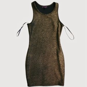 Bodycon Animal Print Mini Dress